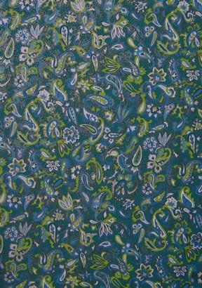 
Blue and Green Paisley