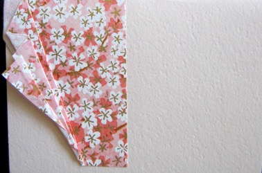 Fan Fold
White cherry blossoms on pink 
