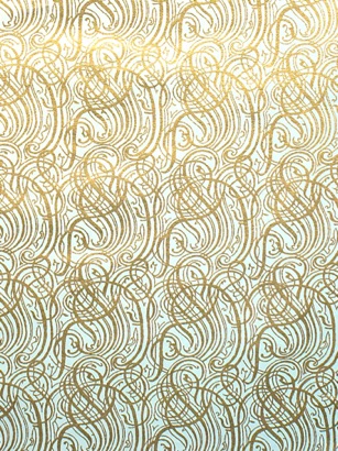 
Gold Flourish Pattern
on white