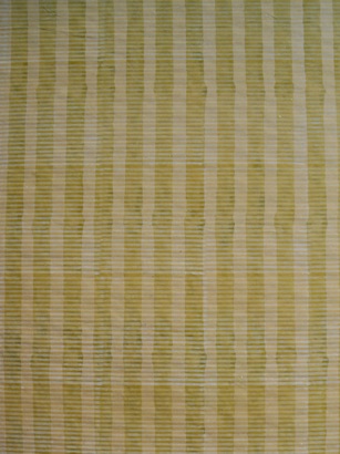 
Block Printed Stripes
naturals and green