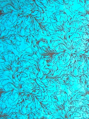 
Brown Acanthus on blue